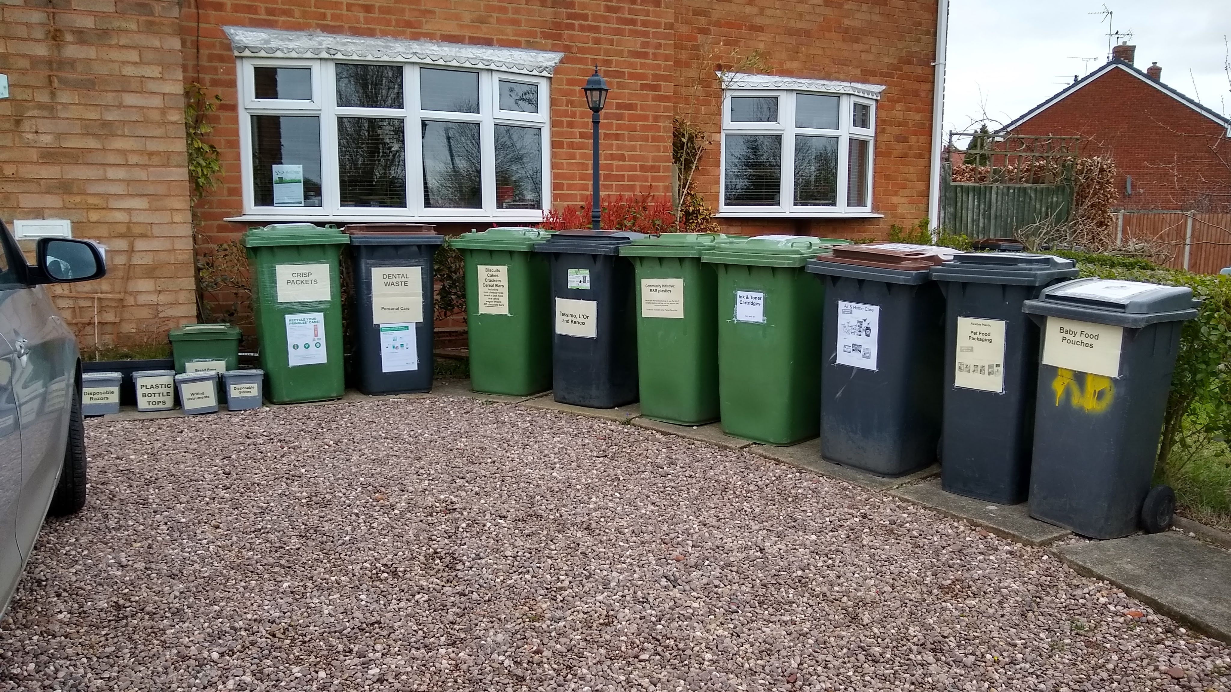 Recycling at 45 Atholl Crescent, Nuneaton