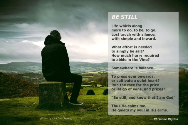 Be Still (Christine Rigden, 2022)