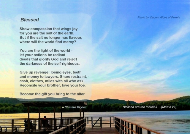 Blessed (by Christine Rigden, 2020)