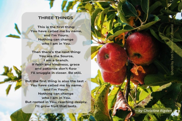 Three Things (Christine Rigden)