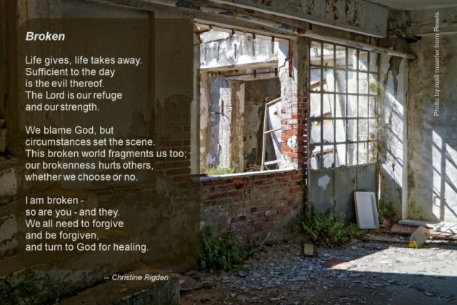 Broken (poem by Christine Rigden)