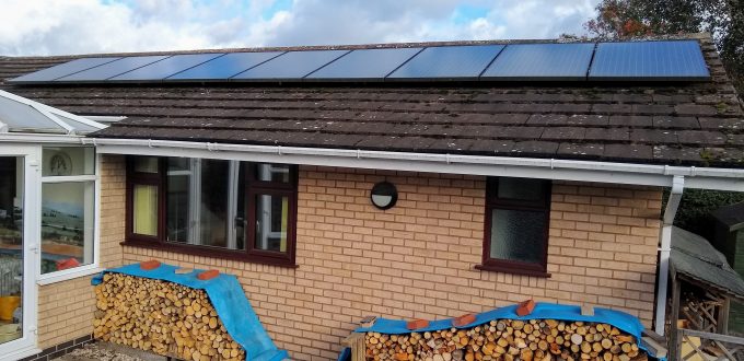 solar PV panels on our roof