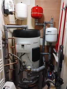 Hot water tank, volumiser and other tanks.